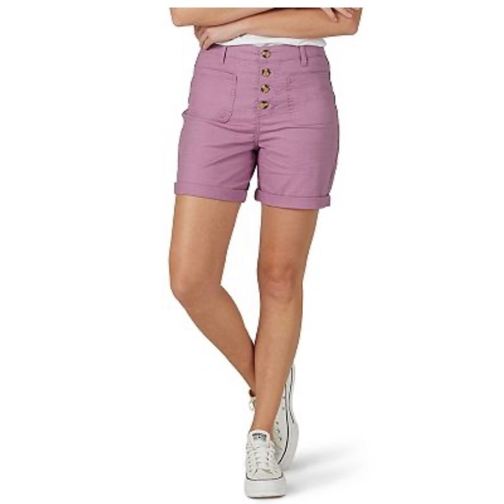 Women's Lee® Legendary Patch Pocket
Shorts Size 18 Dark Plum Cotton Lightweight